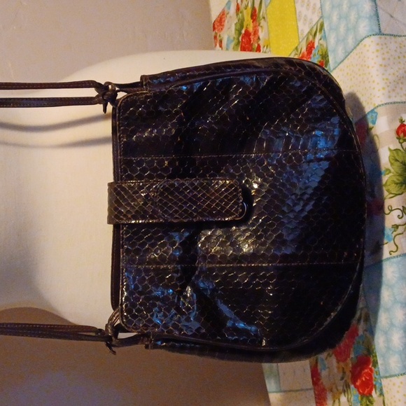 Vintage Snake Skin made in Italy Expressly for Bullock's Wilshire Purse - Picture 1 of 11